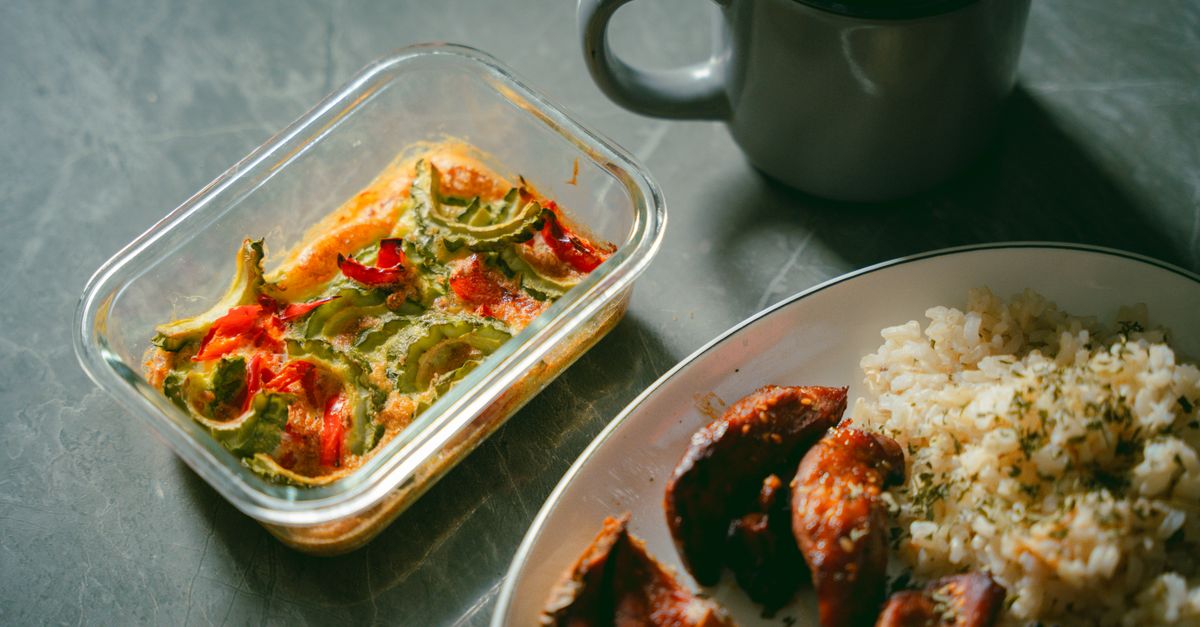 Air Fryer Harissa Chickpea Traybake