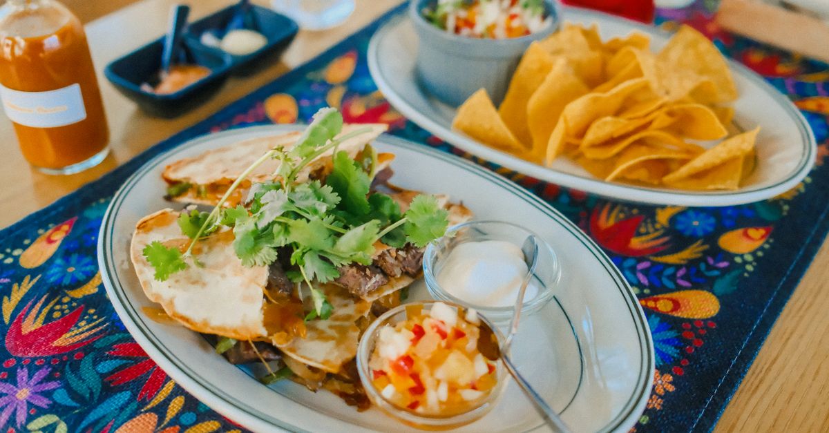 Cheese and Onion Quesadilla