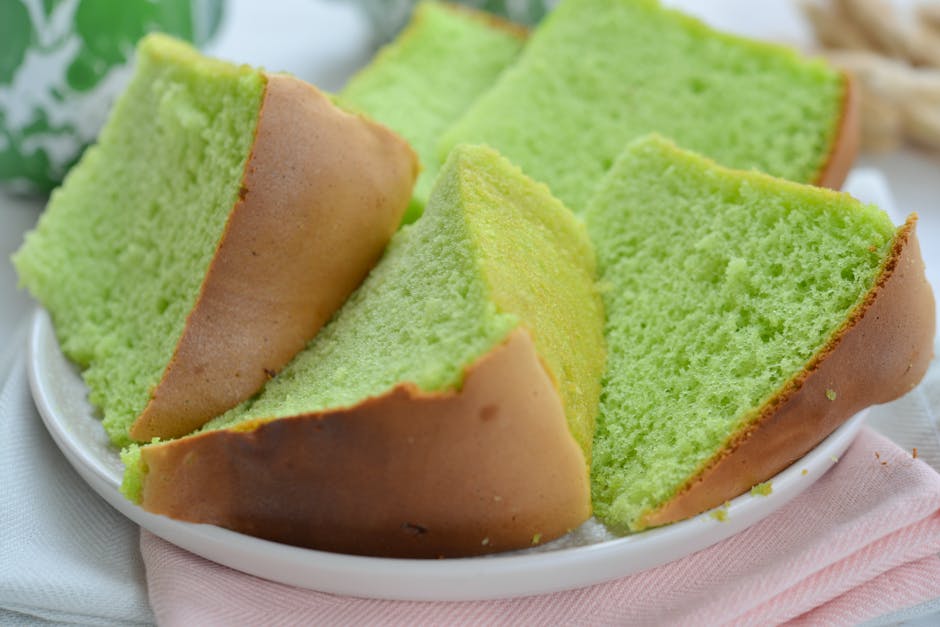 Pandan Coconut Cake